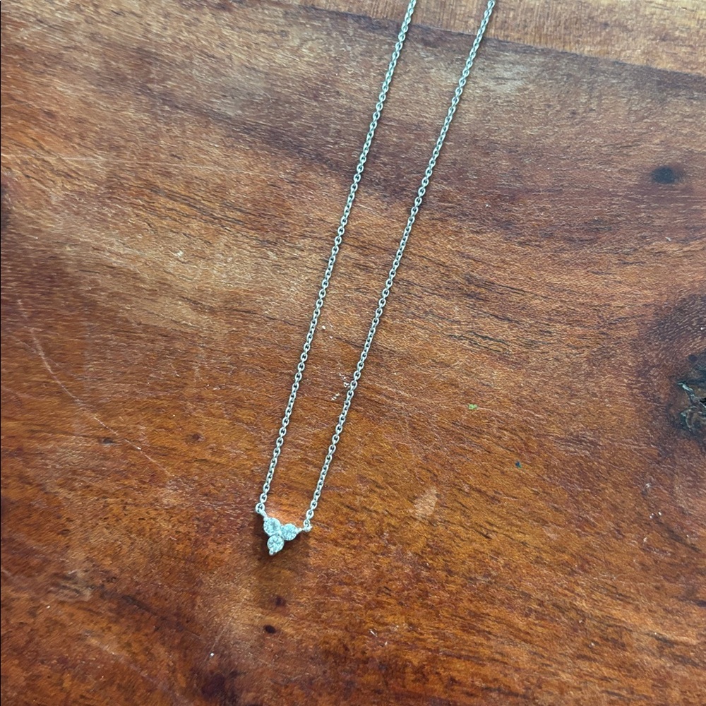 Mejuri silver lotus necklace